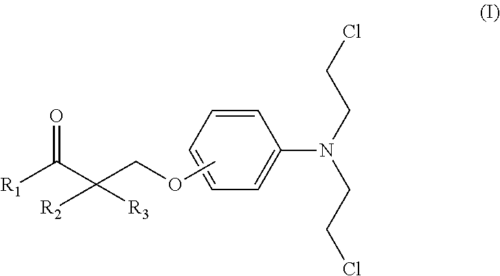 Esters of steroidal lactam and bis(2-chloroethyl) aminophenoxy propanoic acid derivatives