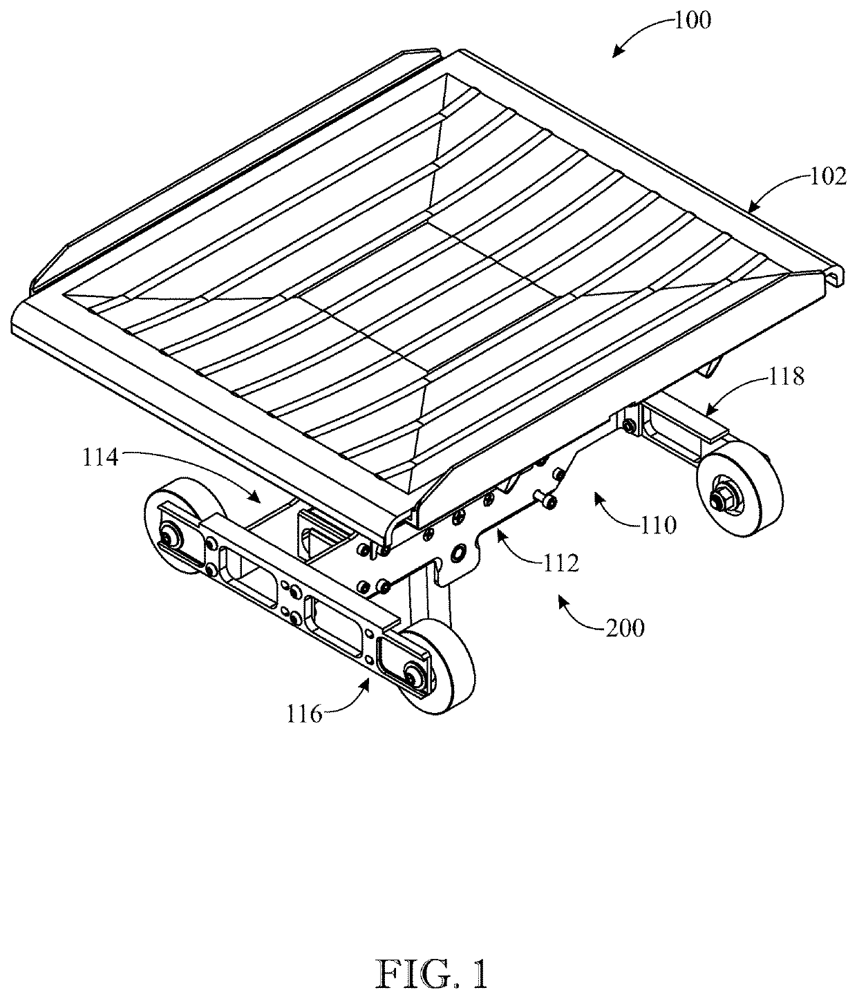 Tilt tray mechanism