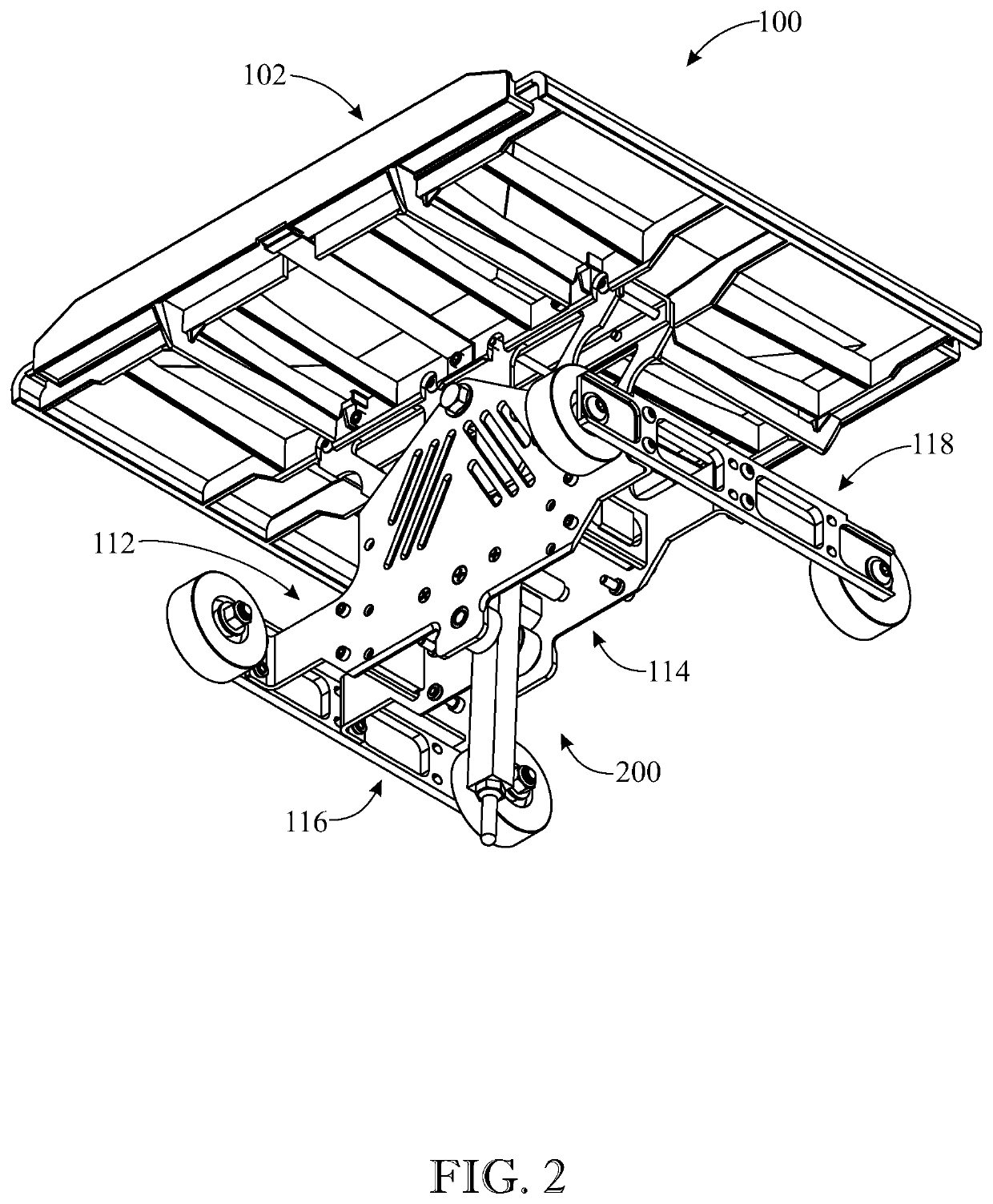 Tilt tray mechanism