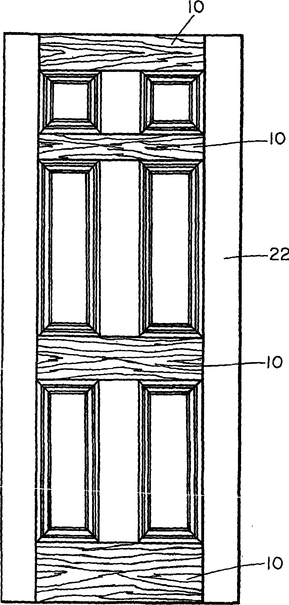 Method of selectively coating wood composite and coated wood composite