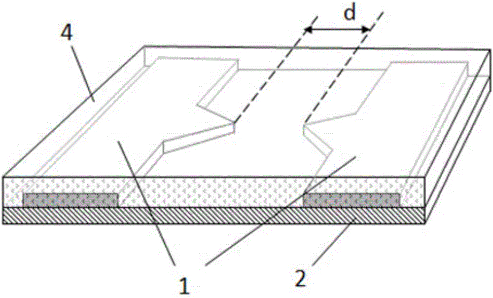 Surface discharge electrode structure capable of lowering discharge voltage