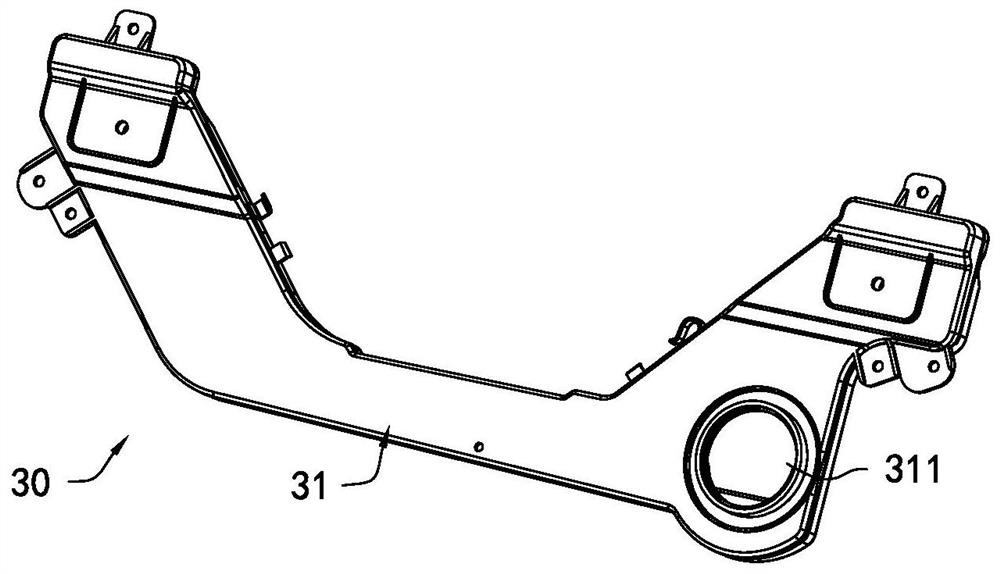 Exhaust assembly for dish-washing machine and dish-washing machine