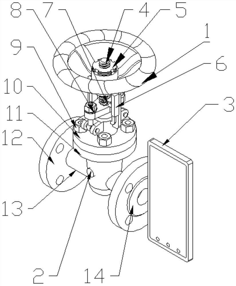 Intelligent identification valve for practical training and examination device