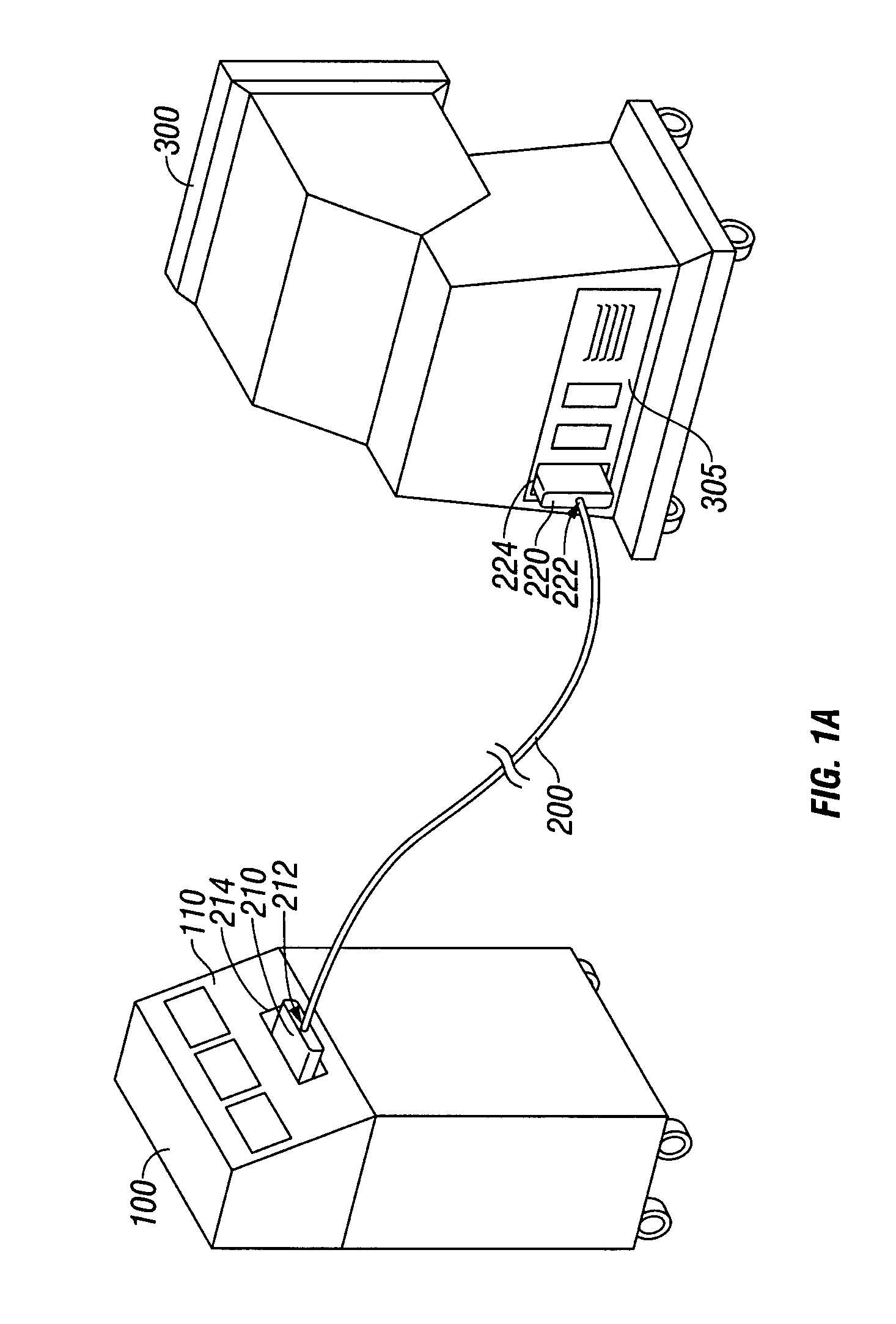 Connection cable and method for activating a voltage-controlled generator