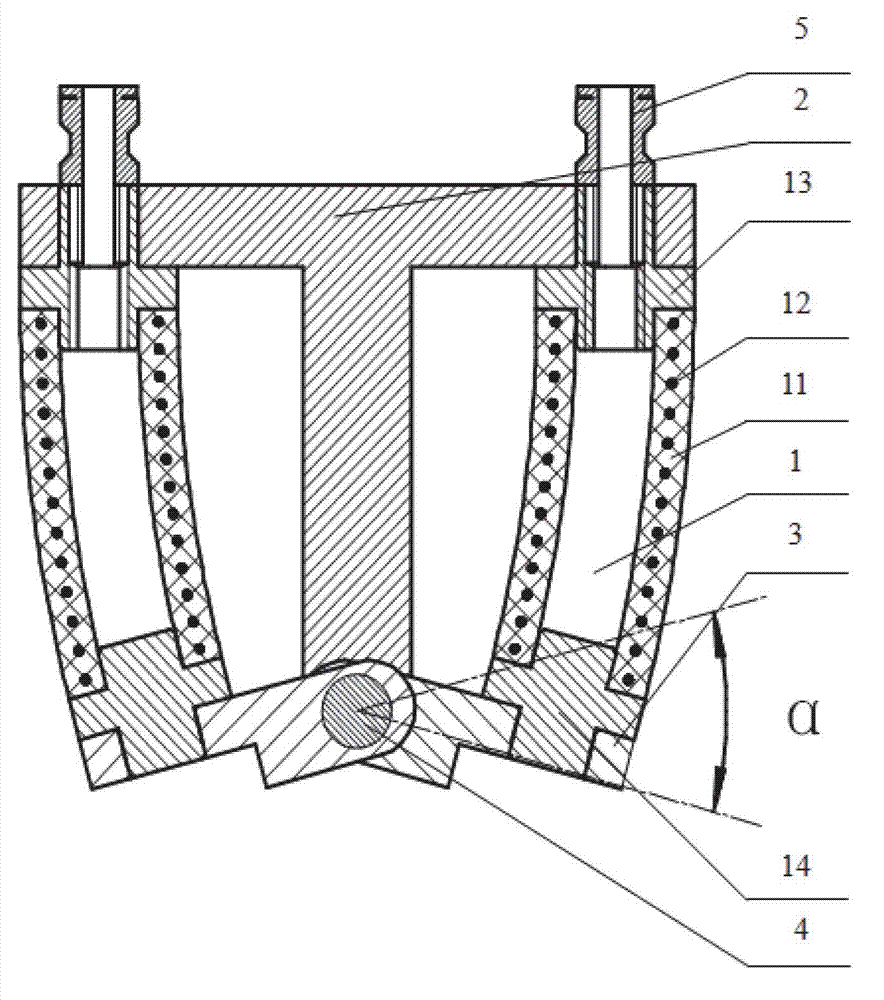 Bending joint of finger rehabilitation device based on double pneumatic flexible actuators