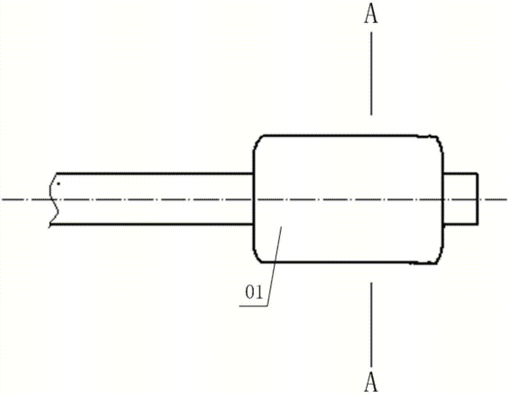 Riveting device for automobile cable core connector