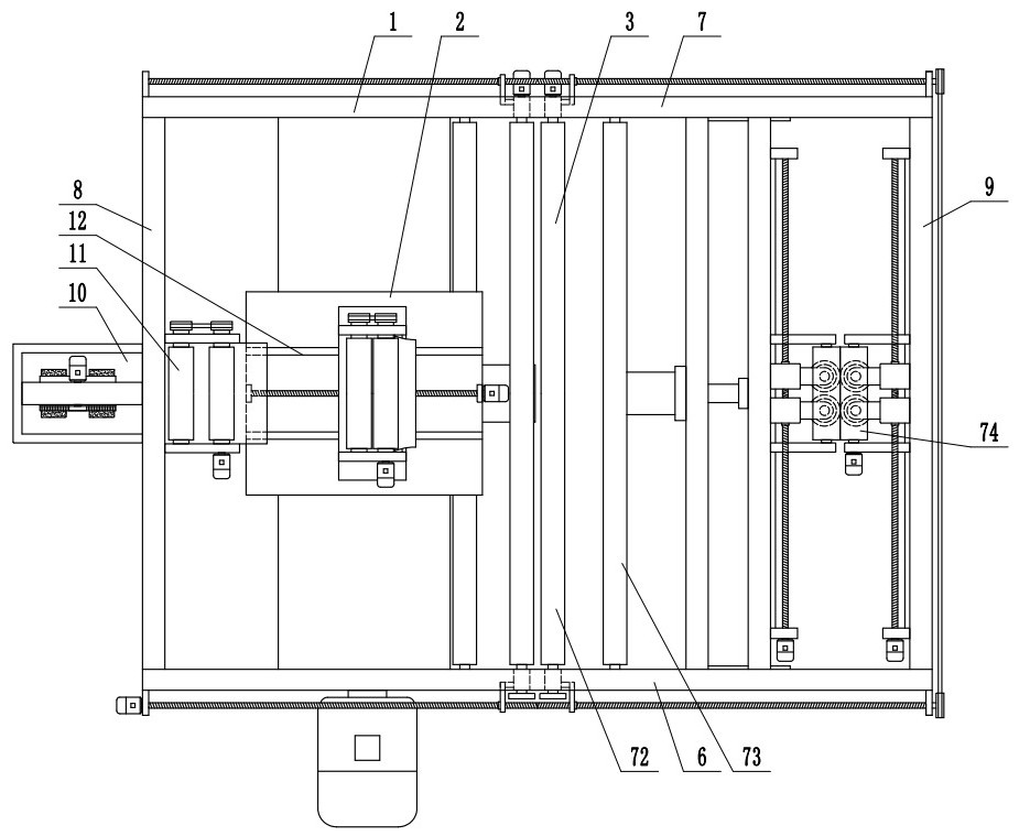 A silk quilt drawing machine