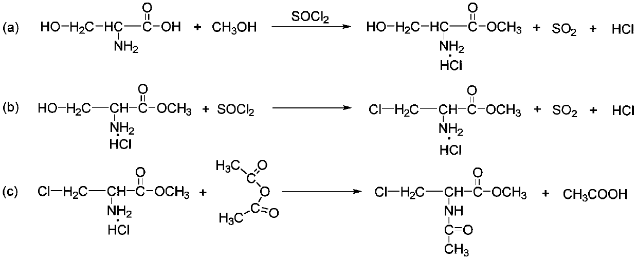 Synthesis method of methyl 2-acetylamino-3-chloropropionate