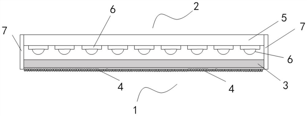 Bionic grasping device for mass transfer of micro-led and its use and manufacturing method