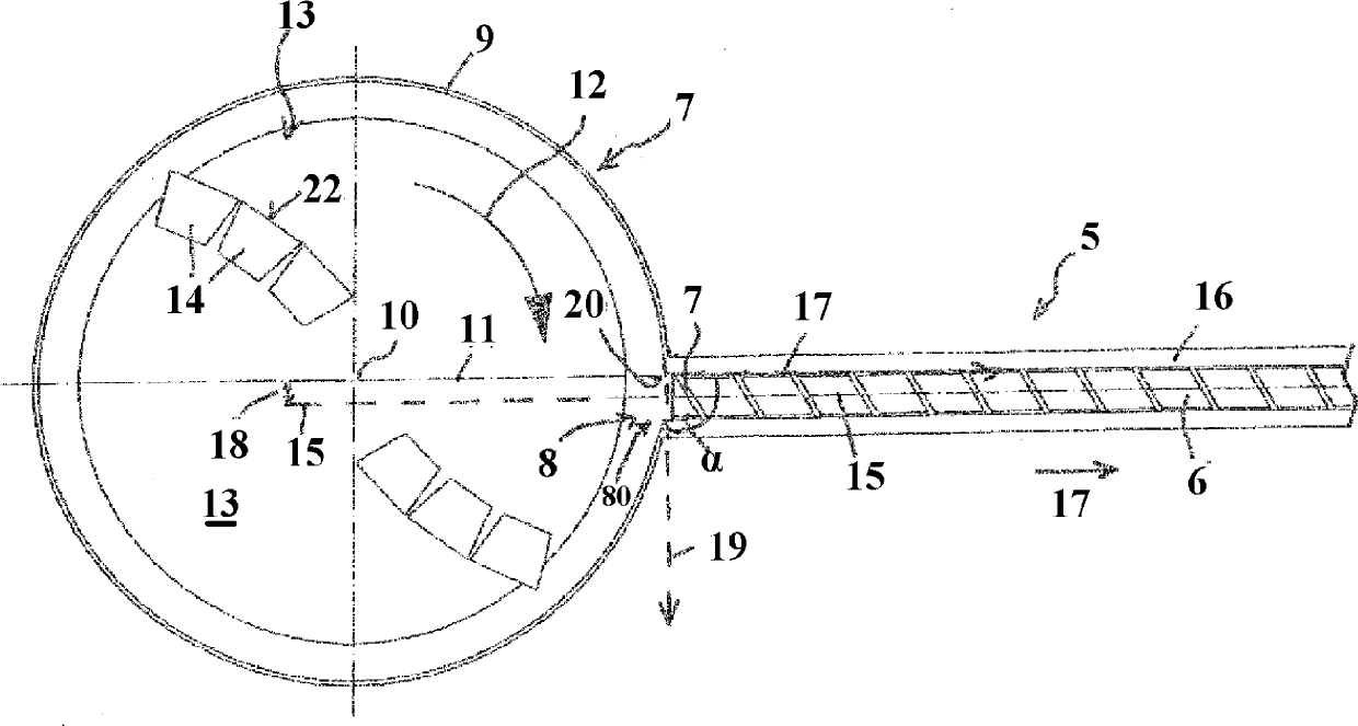 Apparatus for processing plastic material