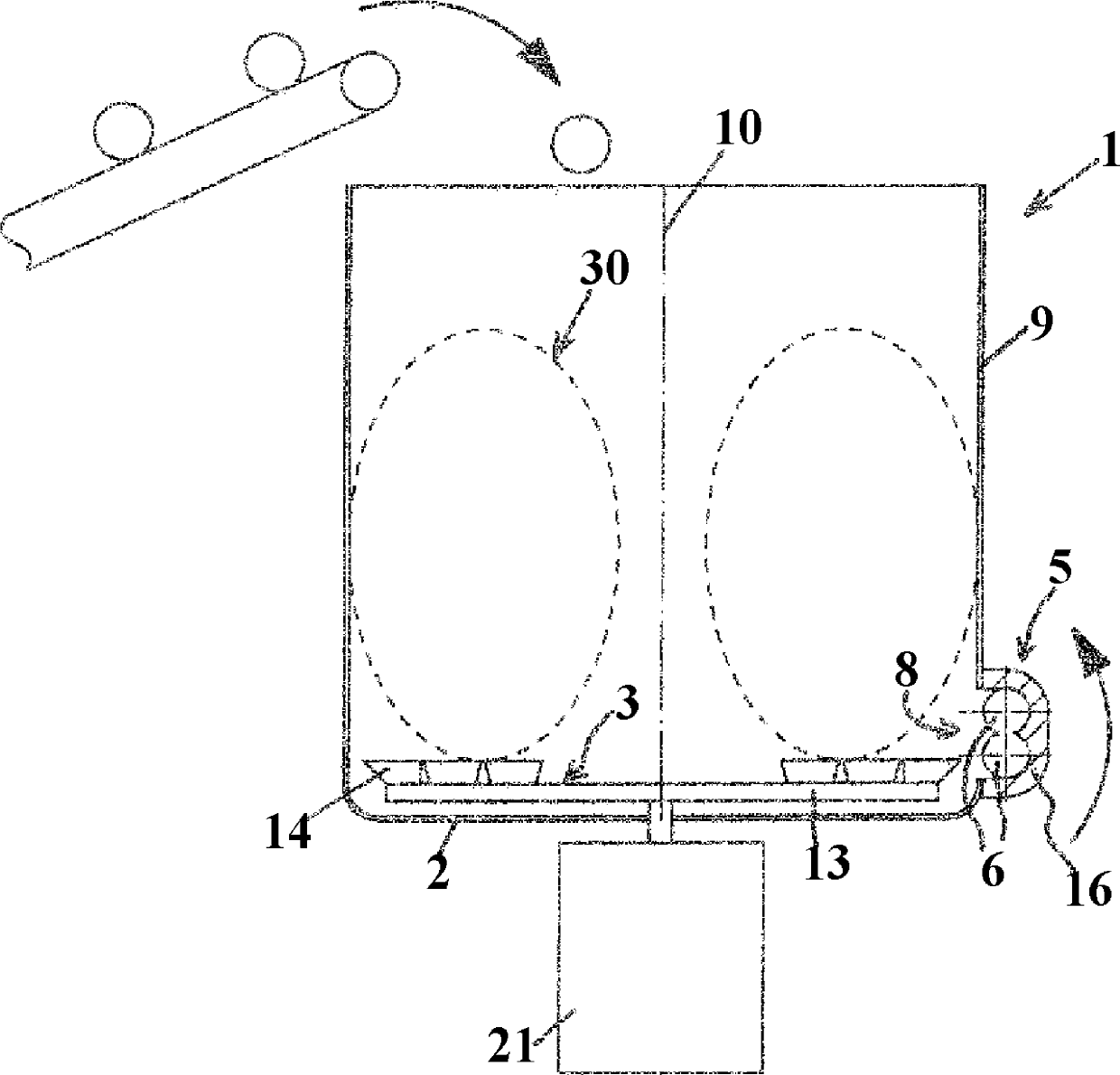 Apparatus for processing plastic material