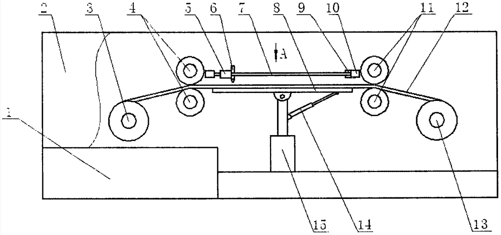 Garment production cutting device