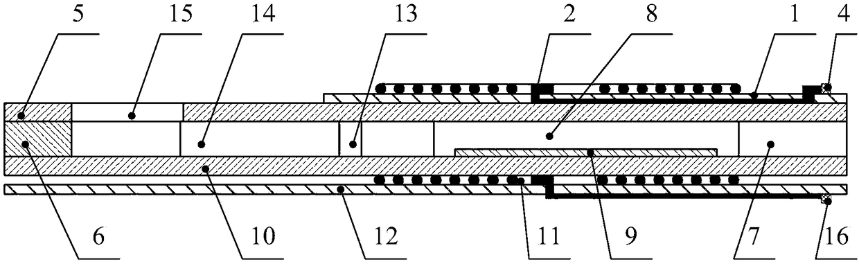 Sensitively heated liquid evaporation type micro-thruster and preparation method thereof