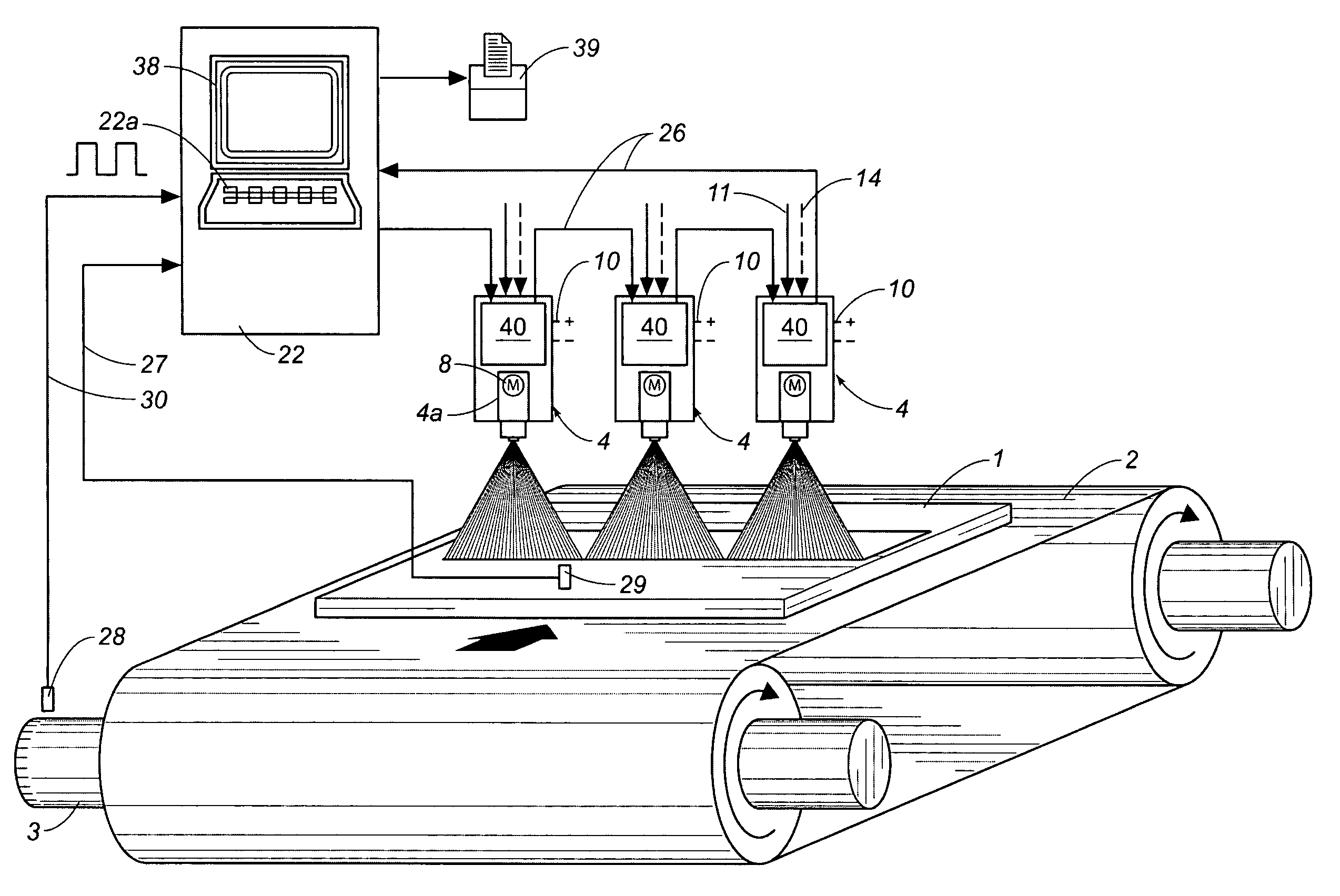 Device for applying a coating agent