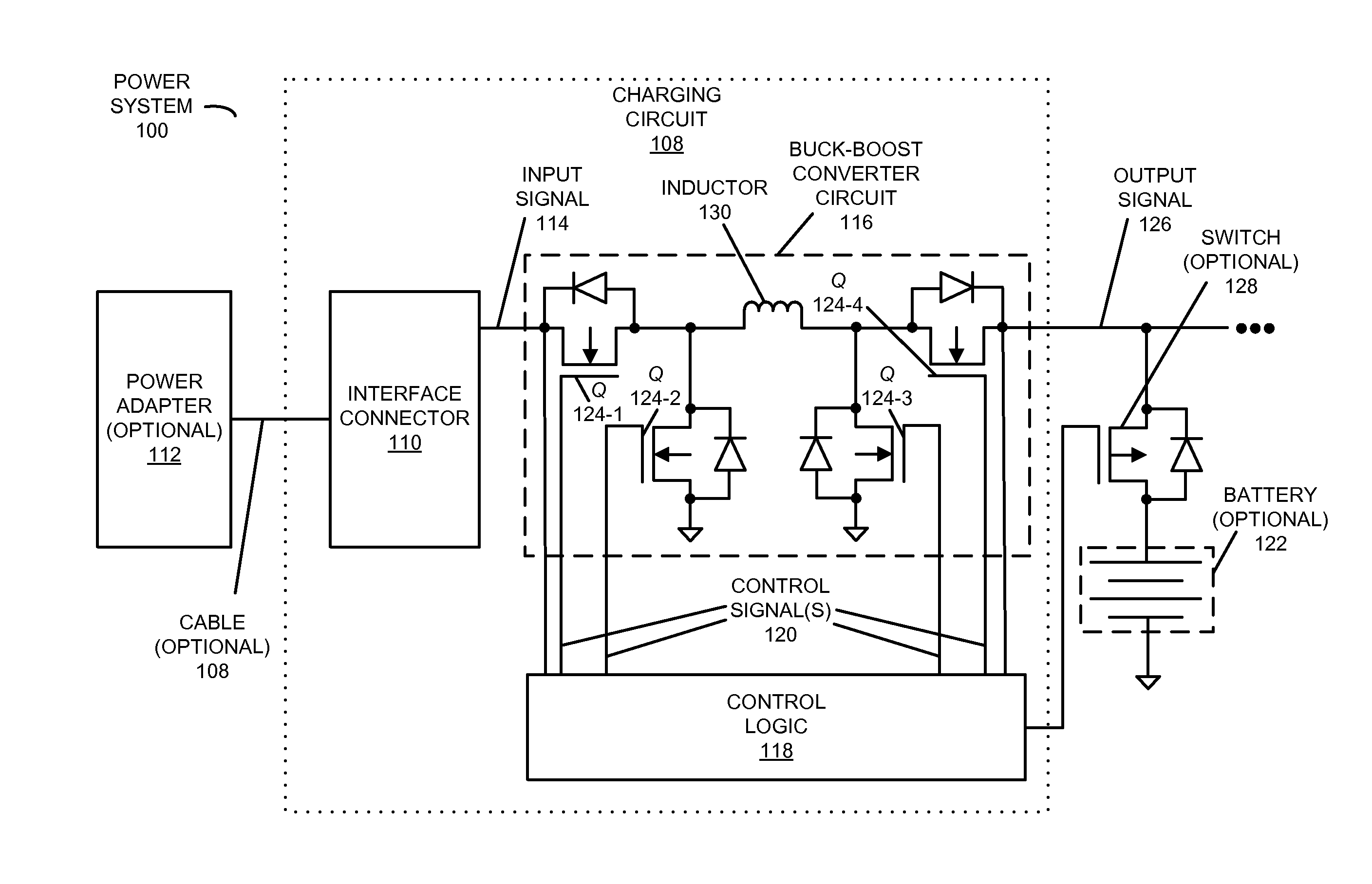 Reconfigurable compensator with large-signal stabilizing network