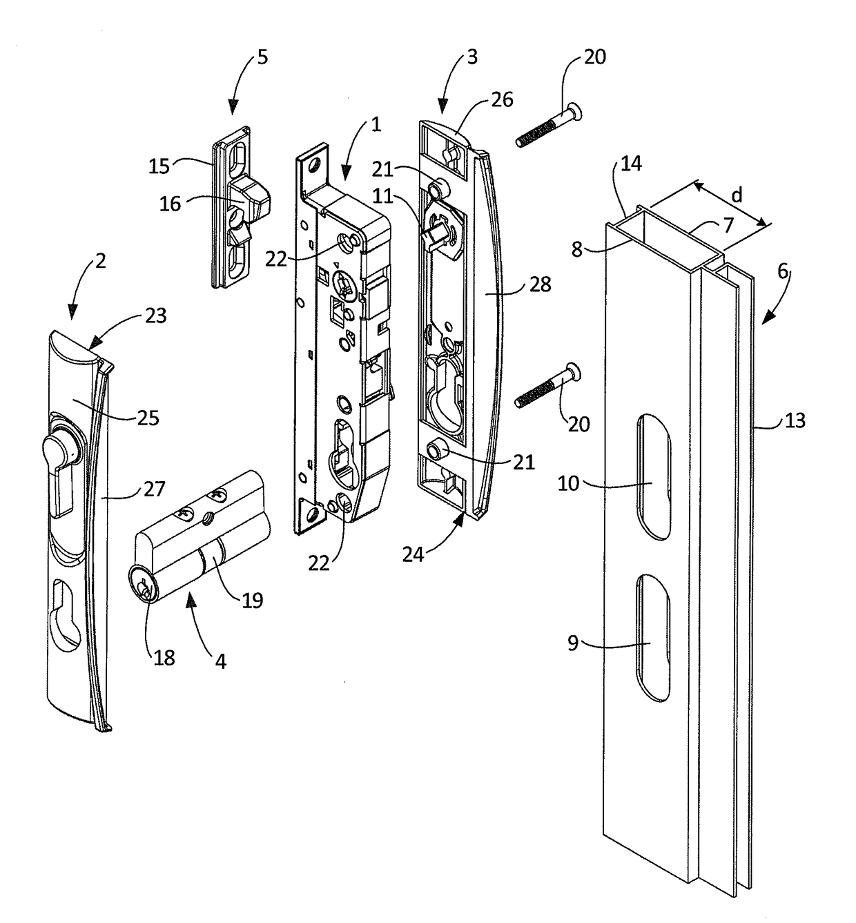 Latch assembly for a sliding door