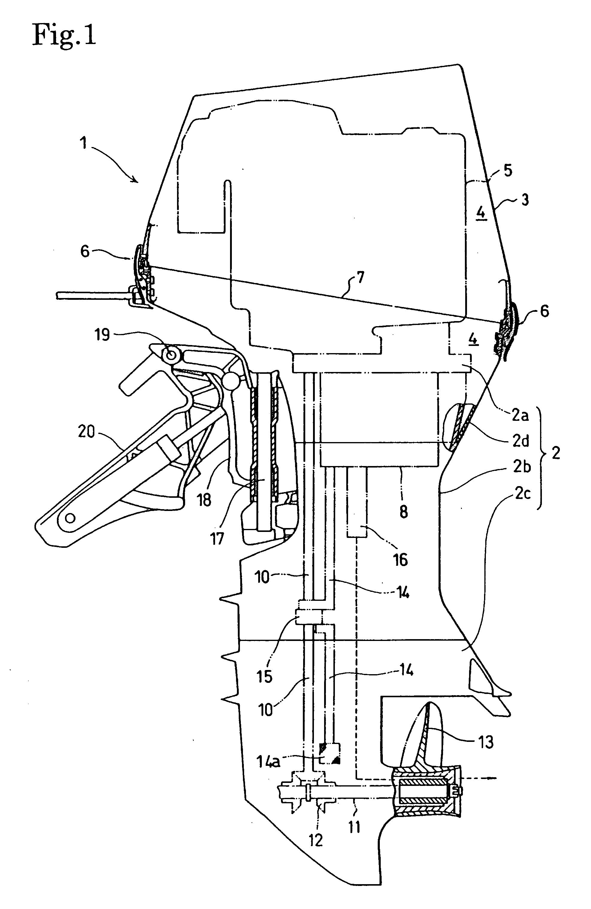 Gasket for water-cooled engine for outboard motor