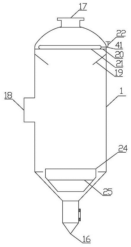 Device for reducing evaporated condensate and stabilizing urea production and treatment method