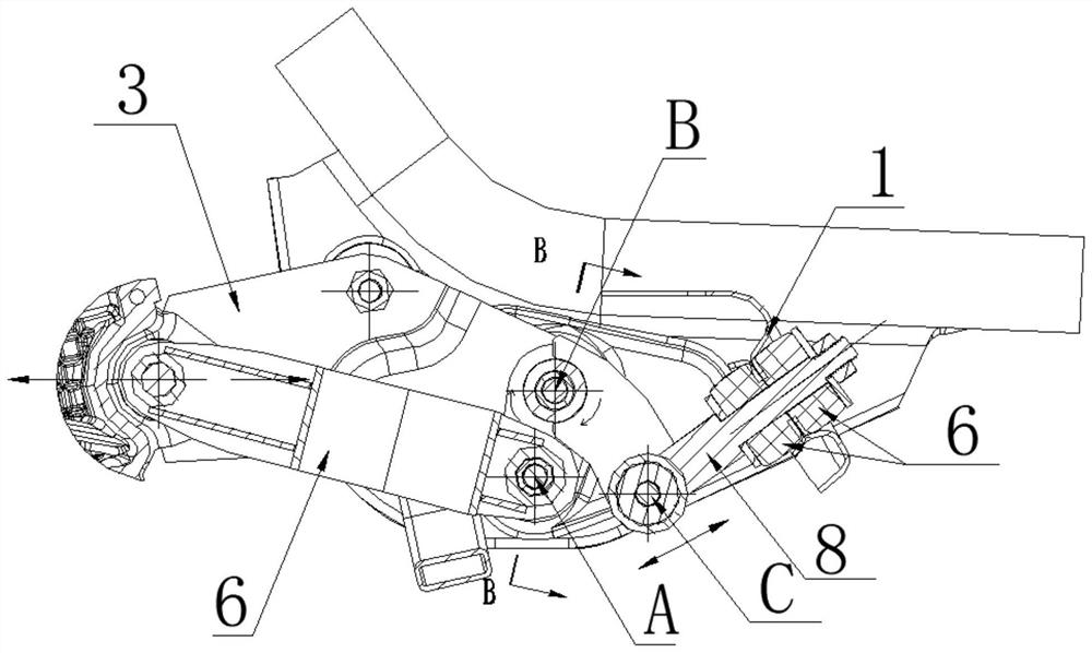 Engine suspension structure of large-displacement pedal motorcycle