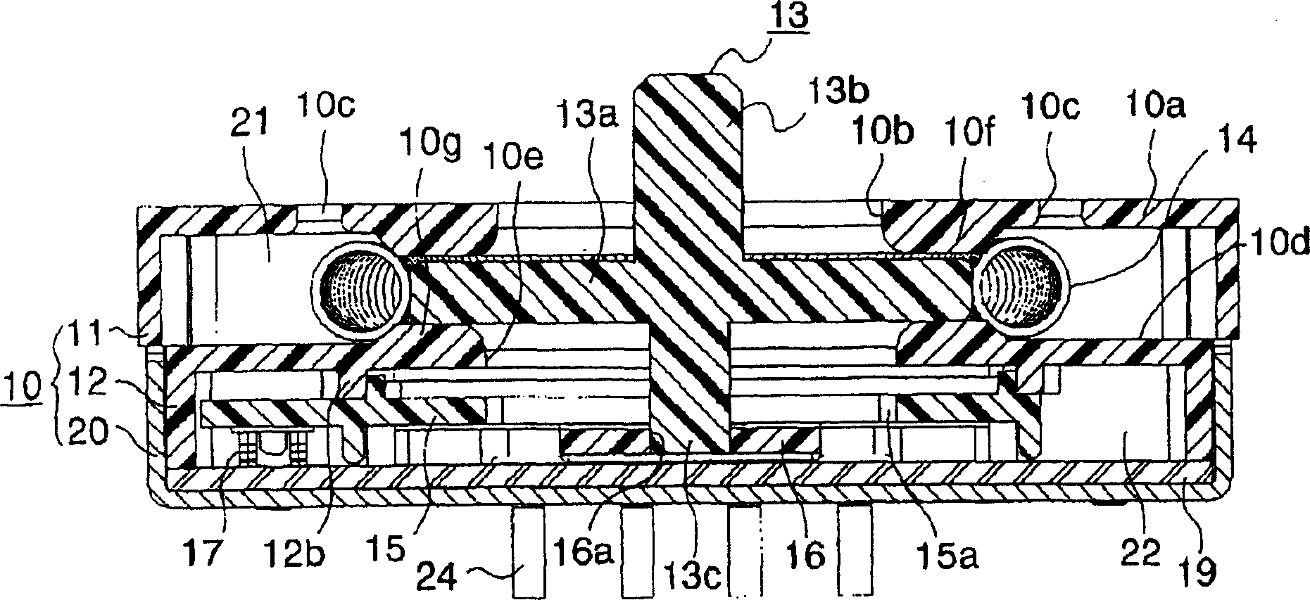 Multiway input device and assembling method therefor