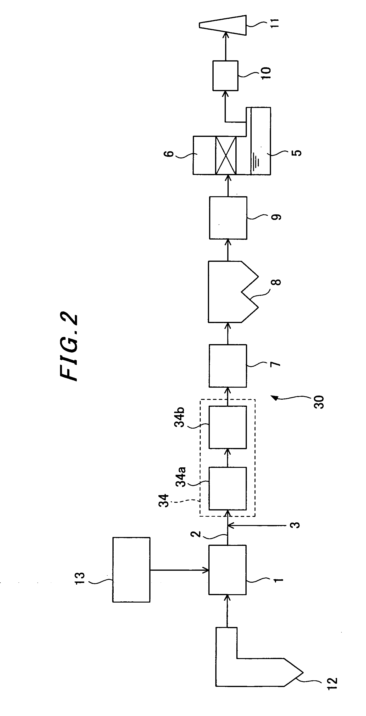 Apparatus and method for treating discharge gas