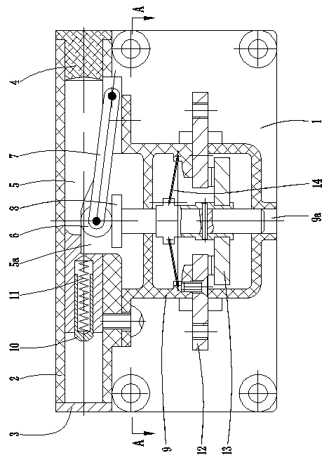 Impact cut-off switch driving mechanism of electric vehicle