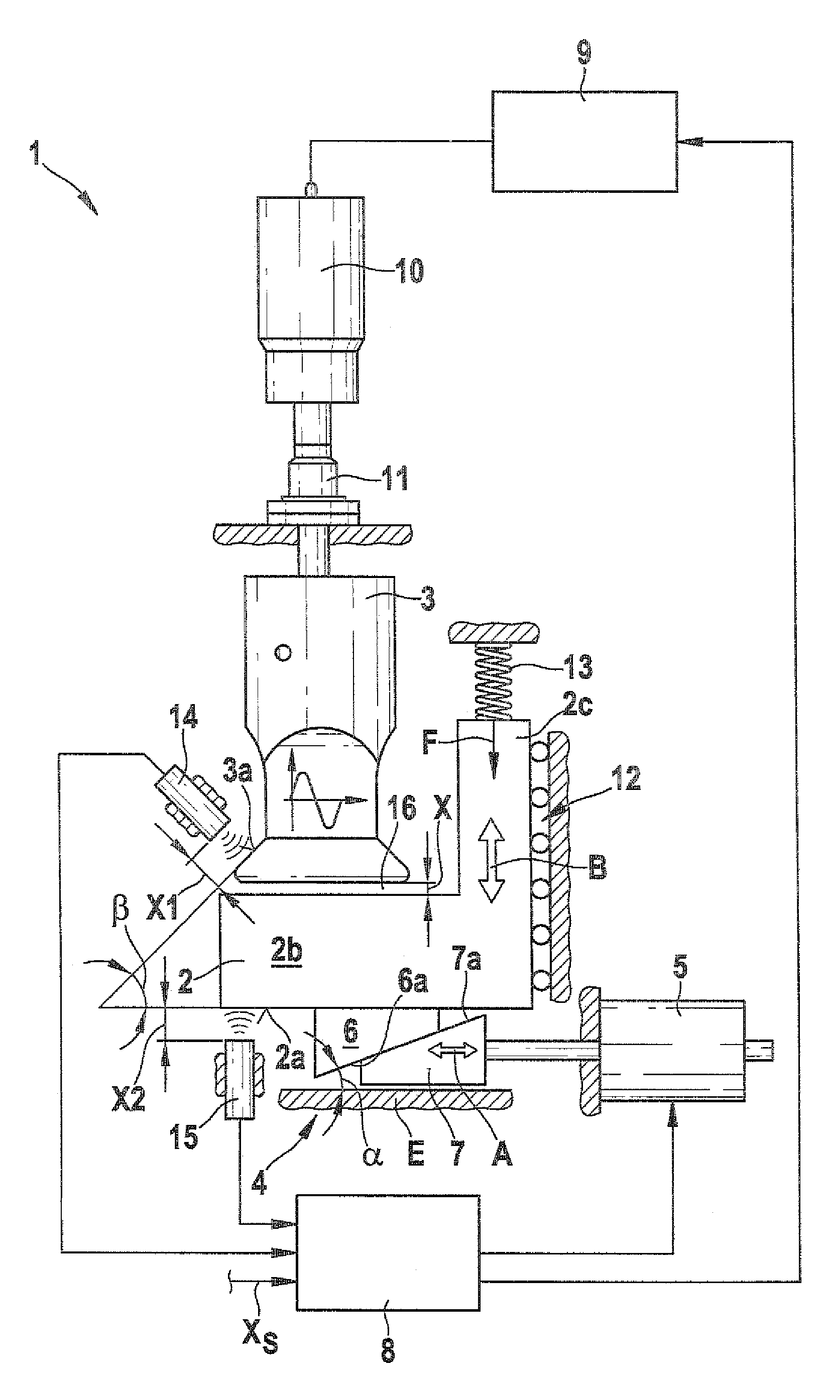 Ultrasonic welding device, and packaging machine with an ultrasonic welding device