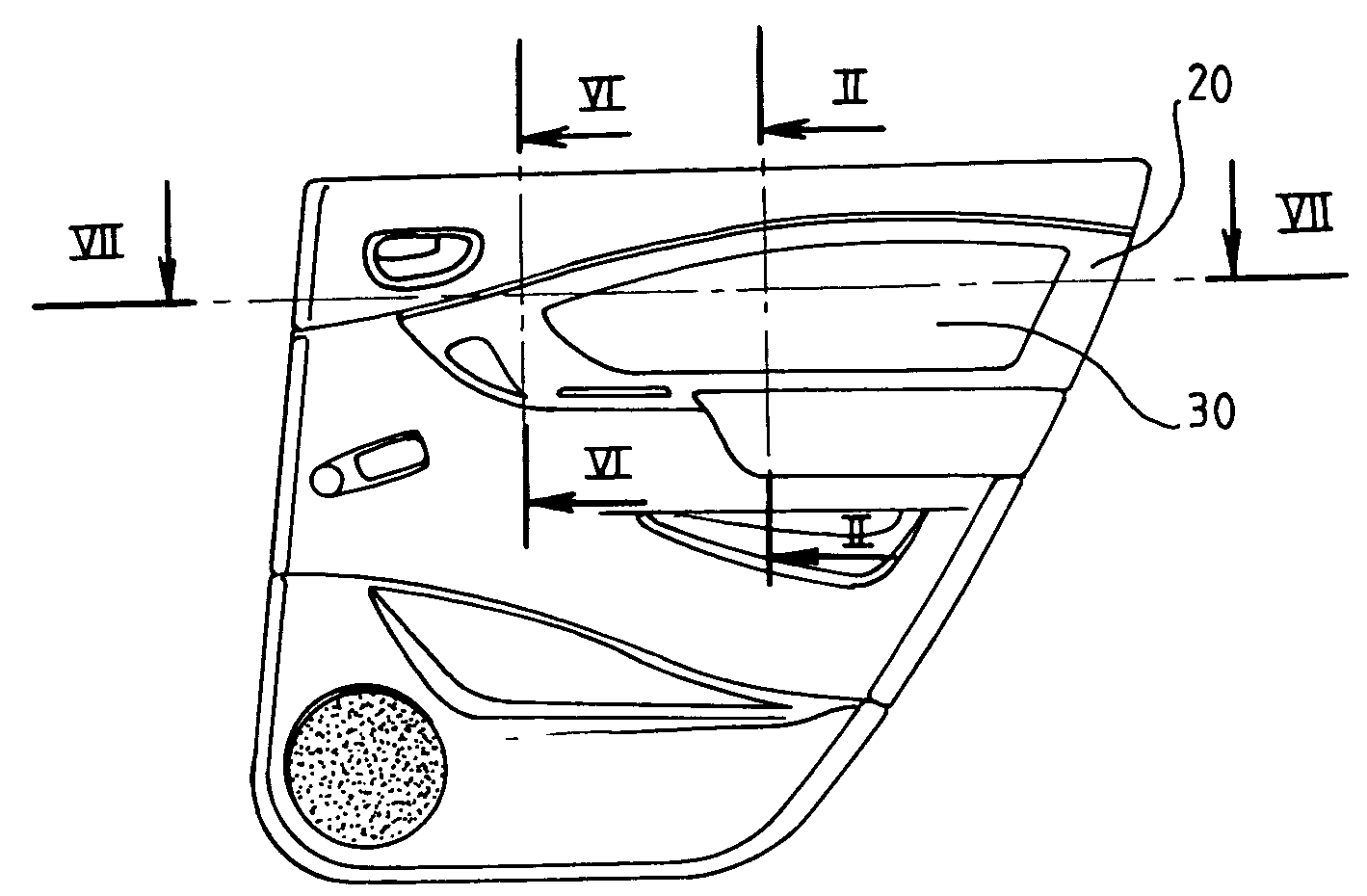 Enclosure part for automotive vehicles, with a panel suitable for concealing an inflatable airbag