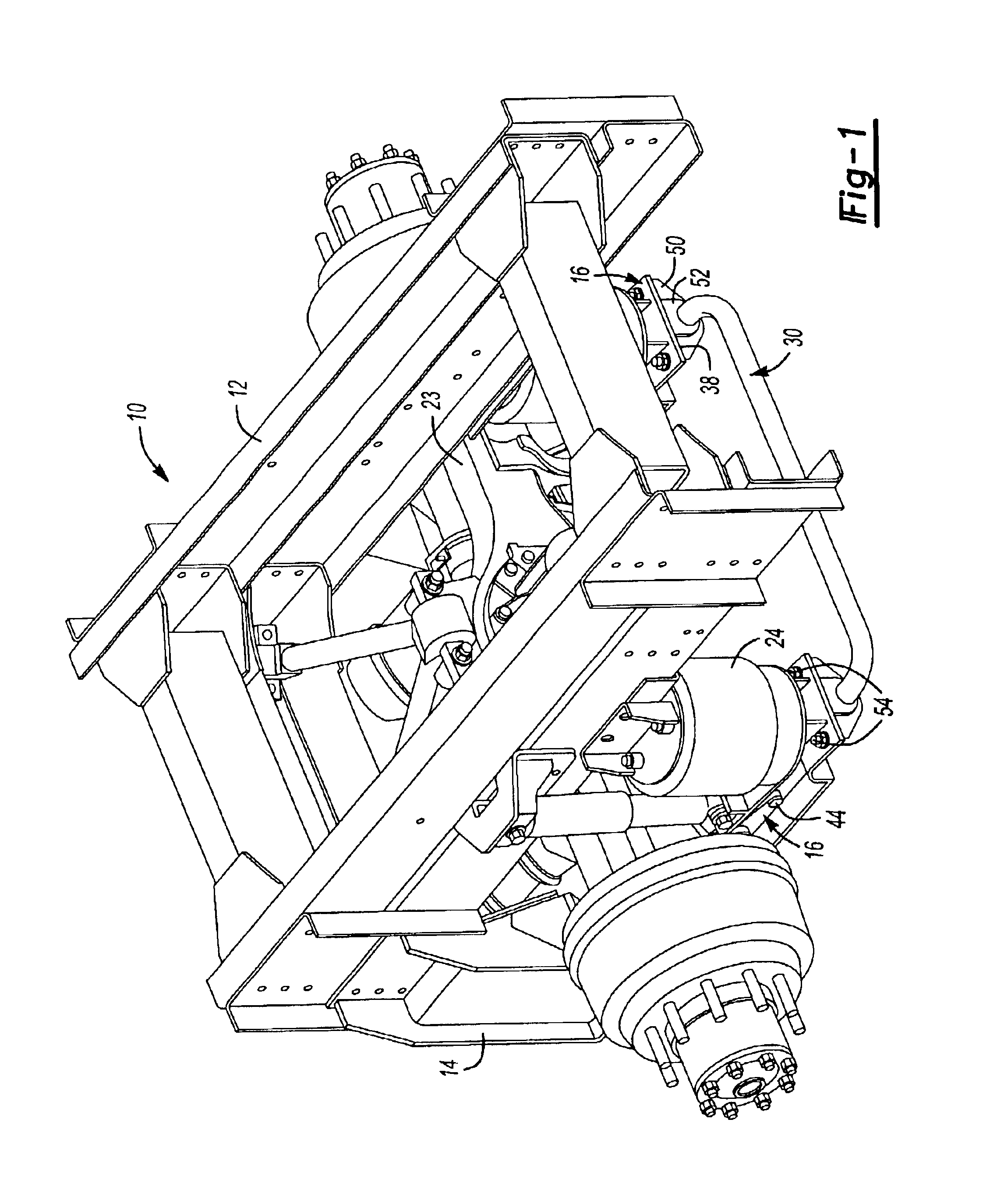 Trailing arm suspension anti-roll bar