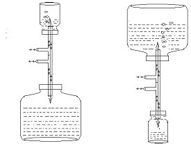 Injection medicine moving filter based on external force