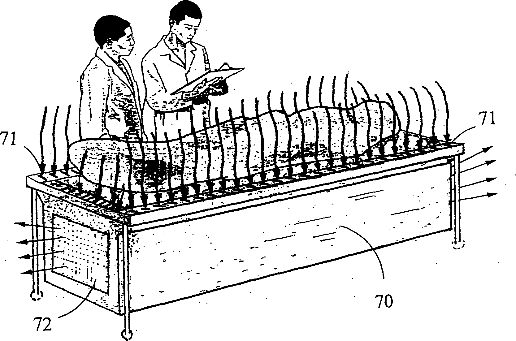 Dissection operation exhaust device