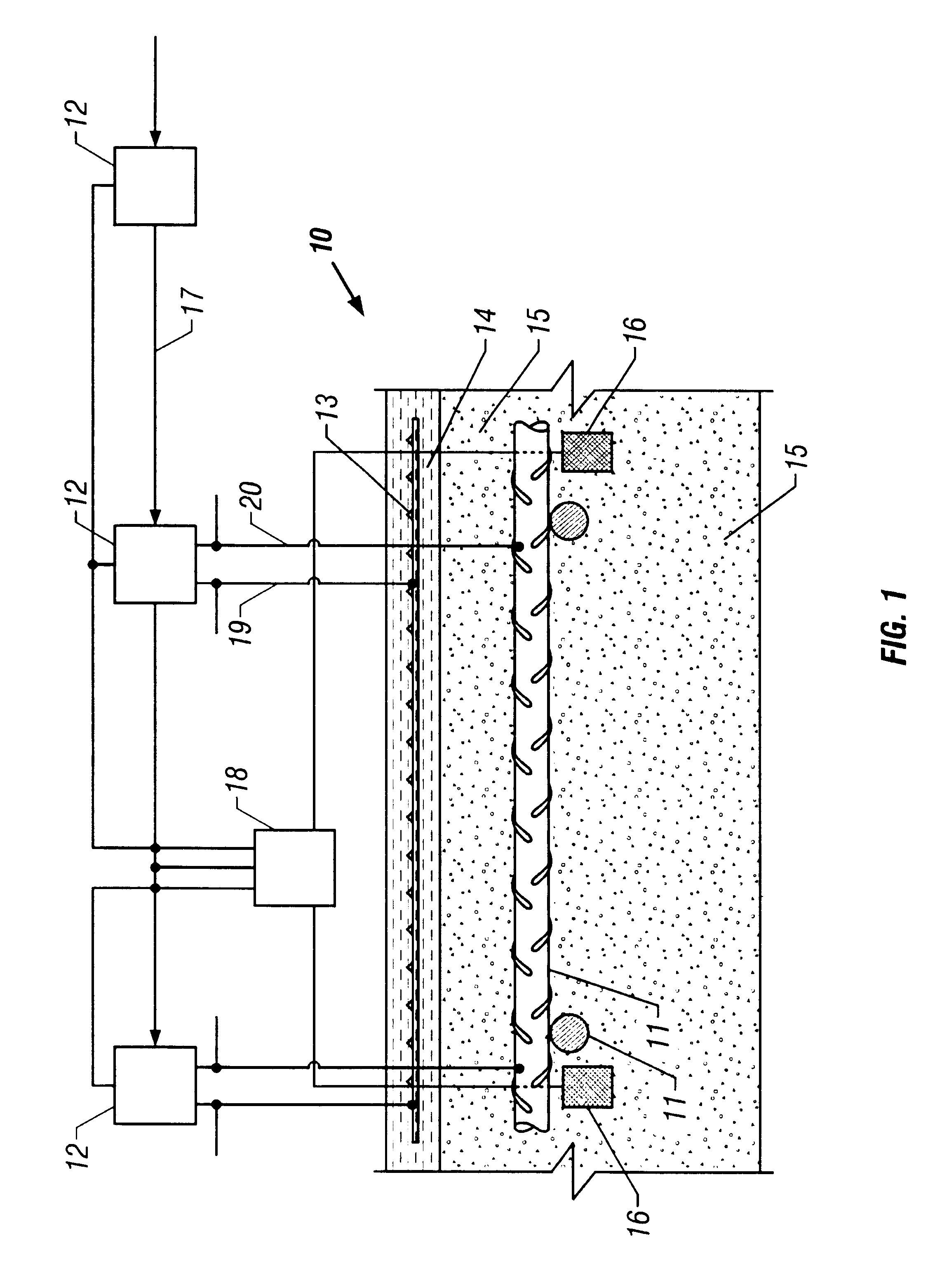 Method of treating corrosion in reinforced concrete structures by providing a uniform surface potential