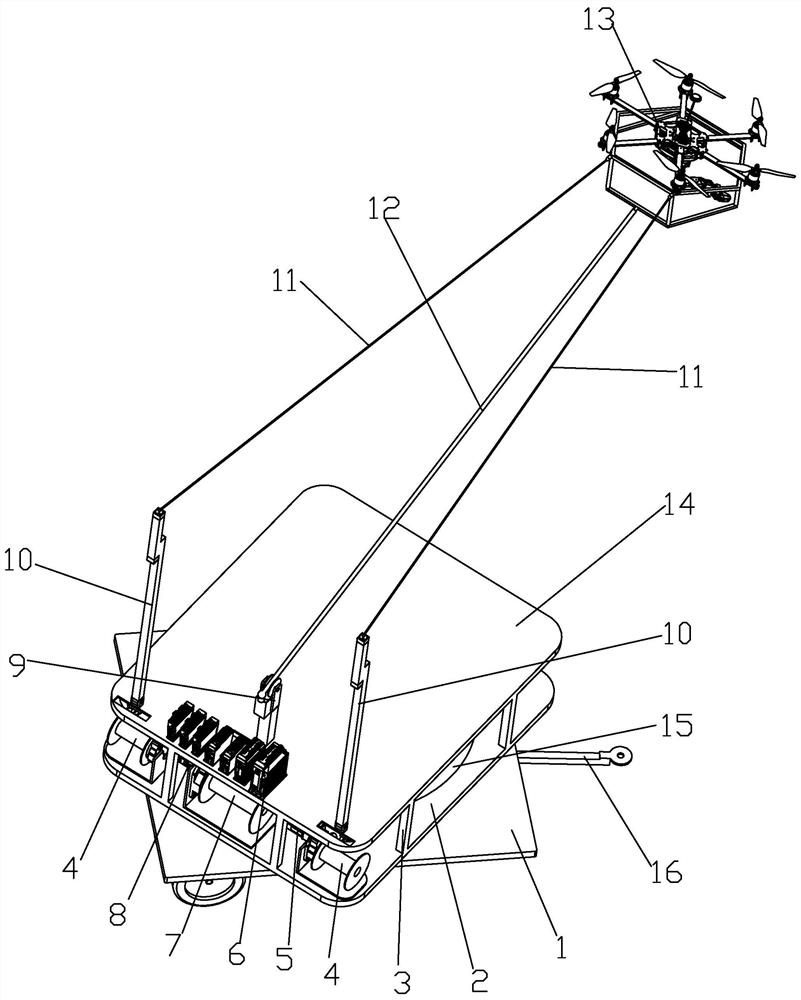 A cable-controlled aerial positioning plant protection robot