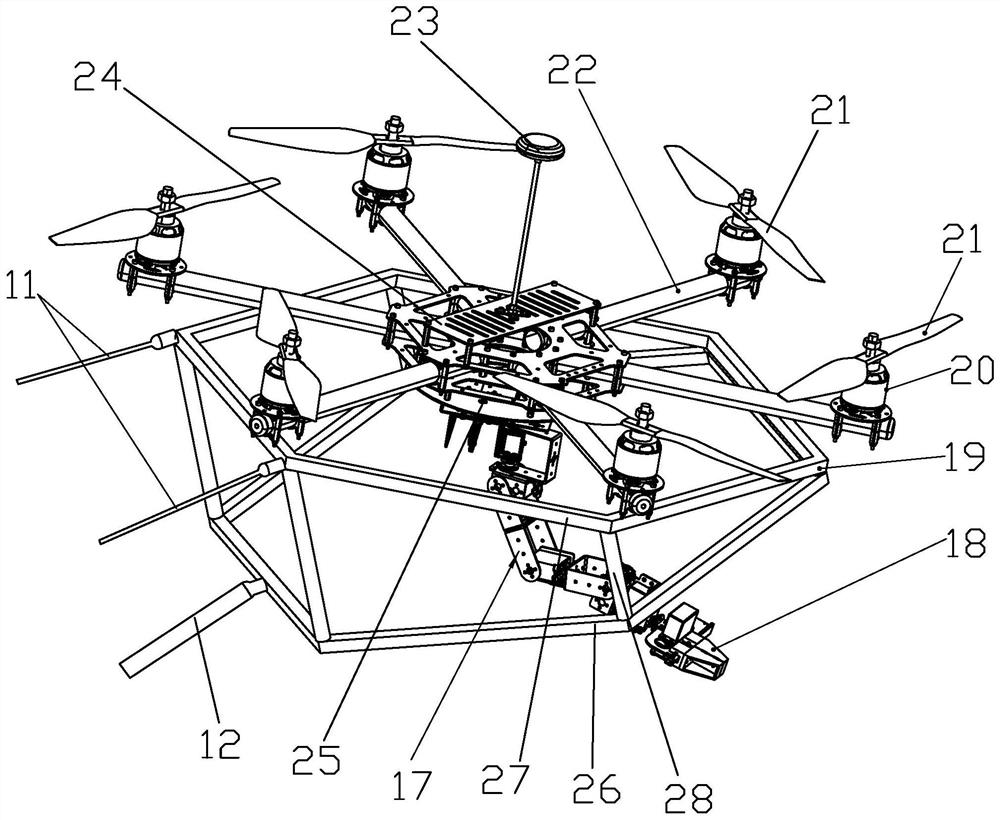 A cable-controlled aerial positioning plant protection robot