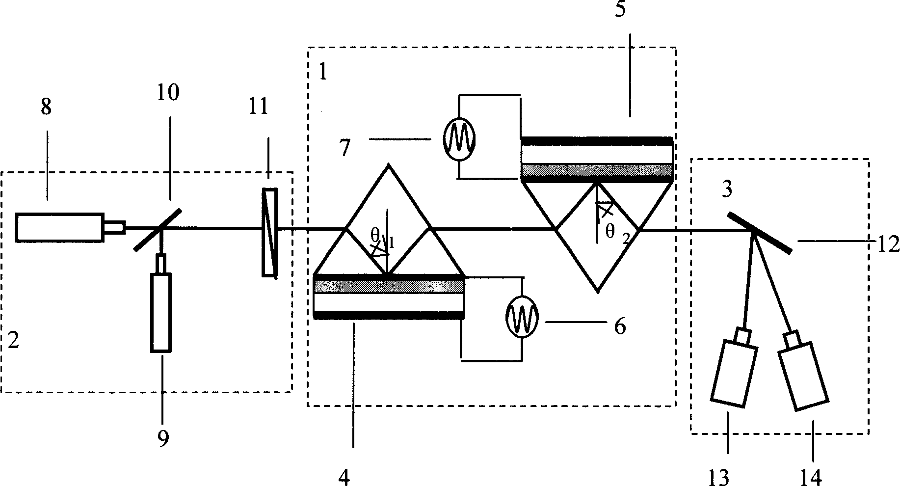 Multiple wavelength serial-type parallel photoelectric modulator and modulating method