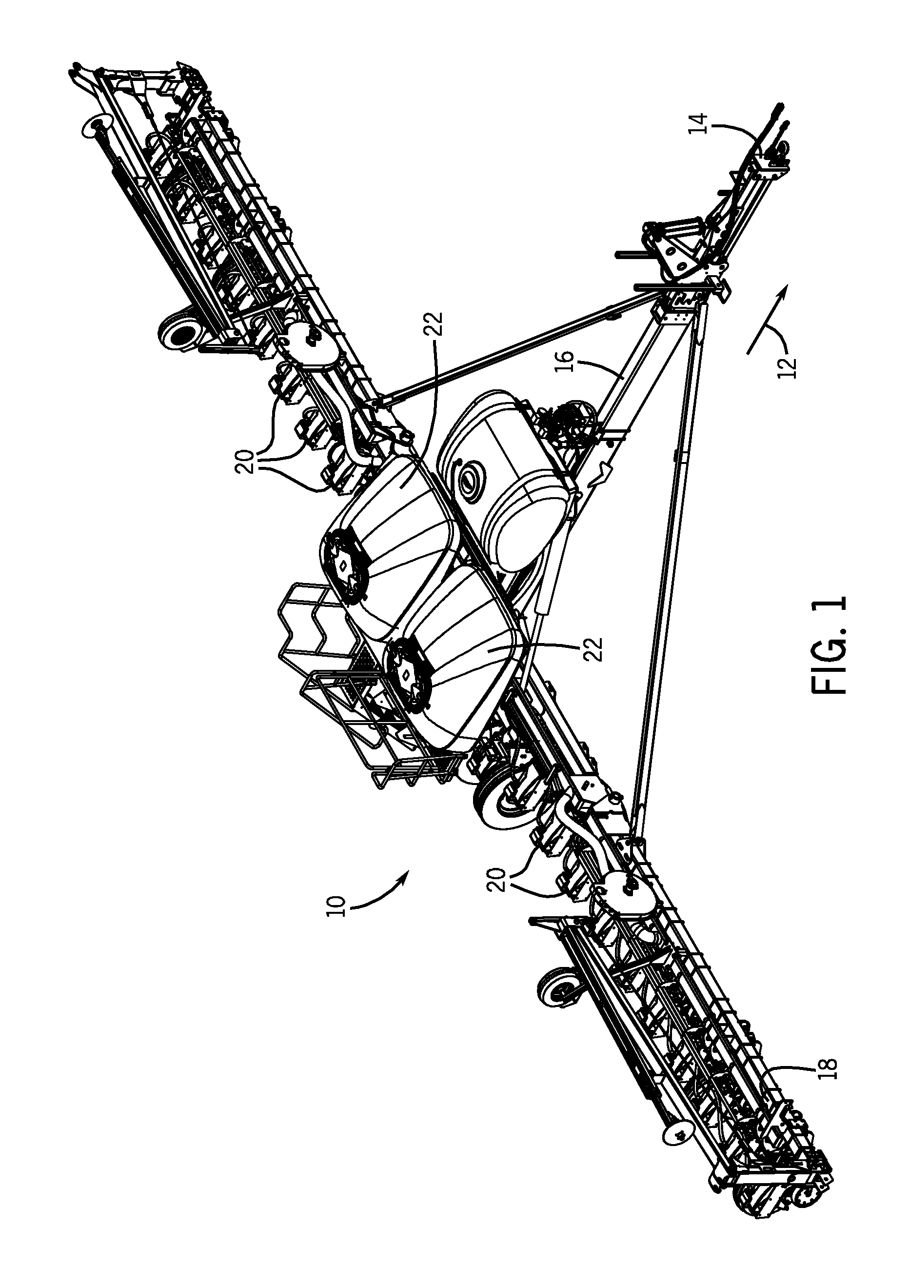 Lid prop system for an agricultural implement tank