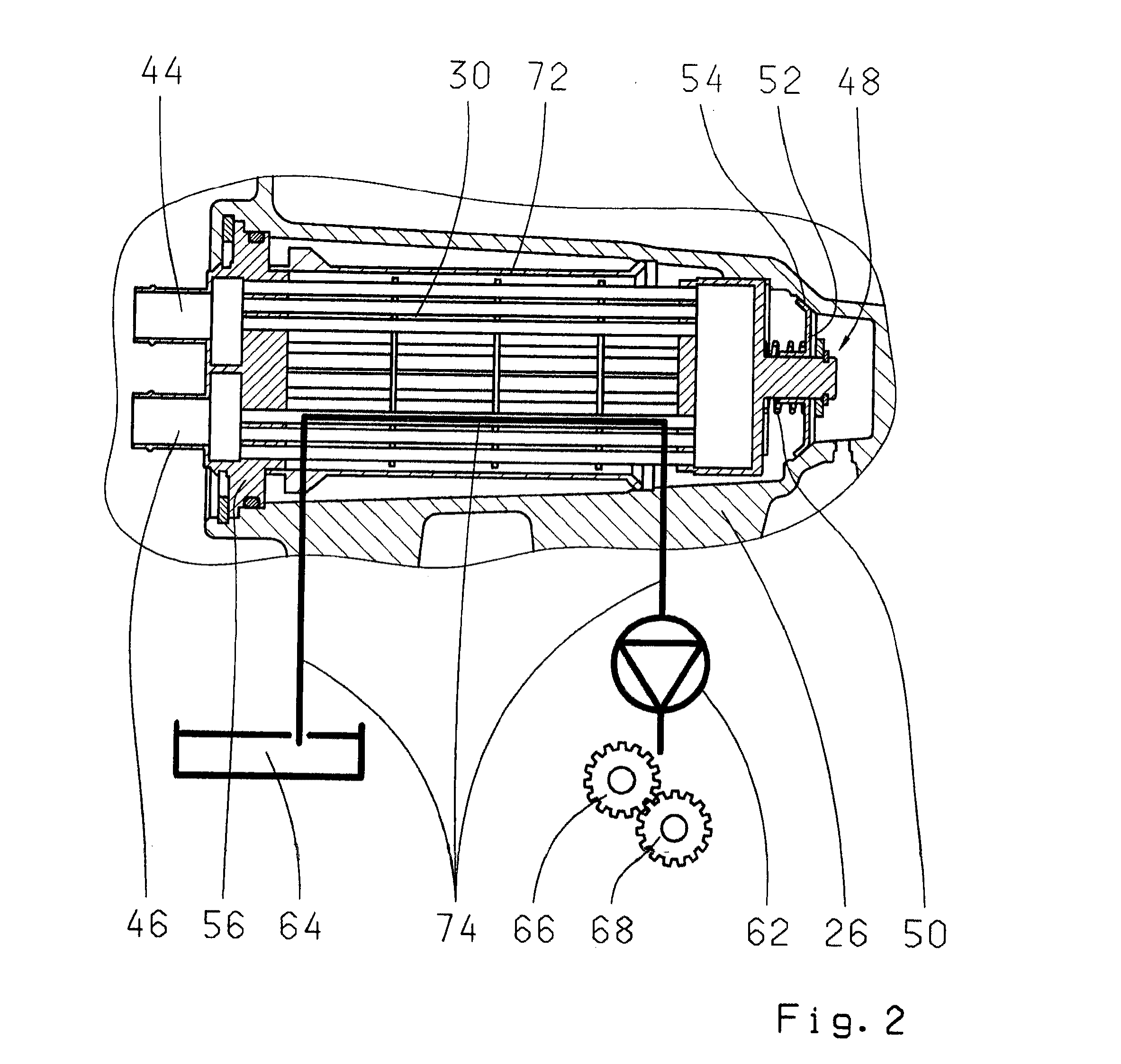 Heat exchanger with integrated bypass valve