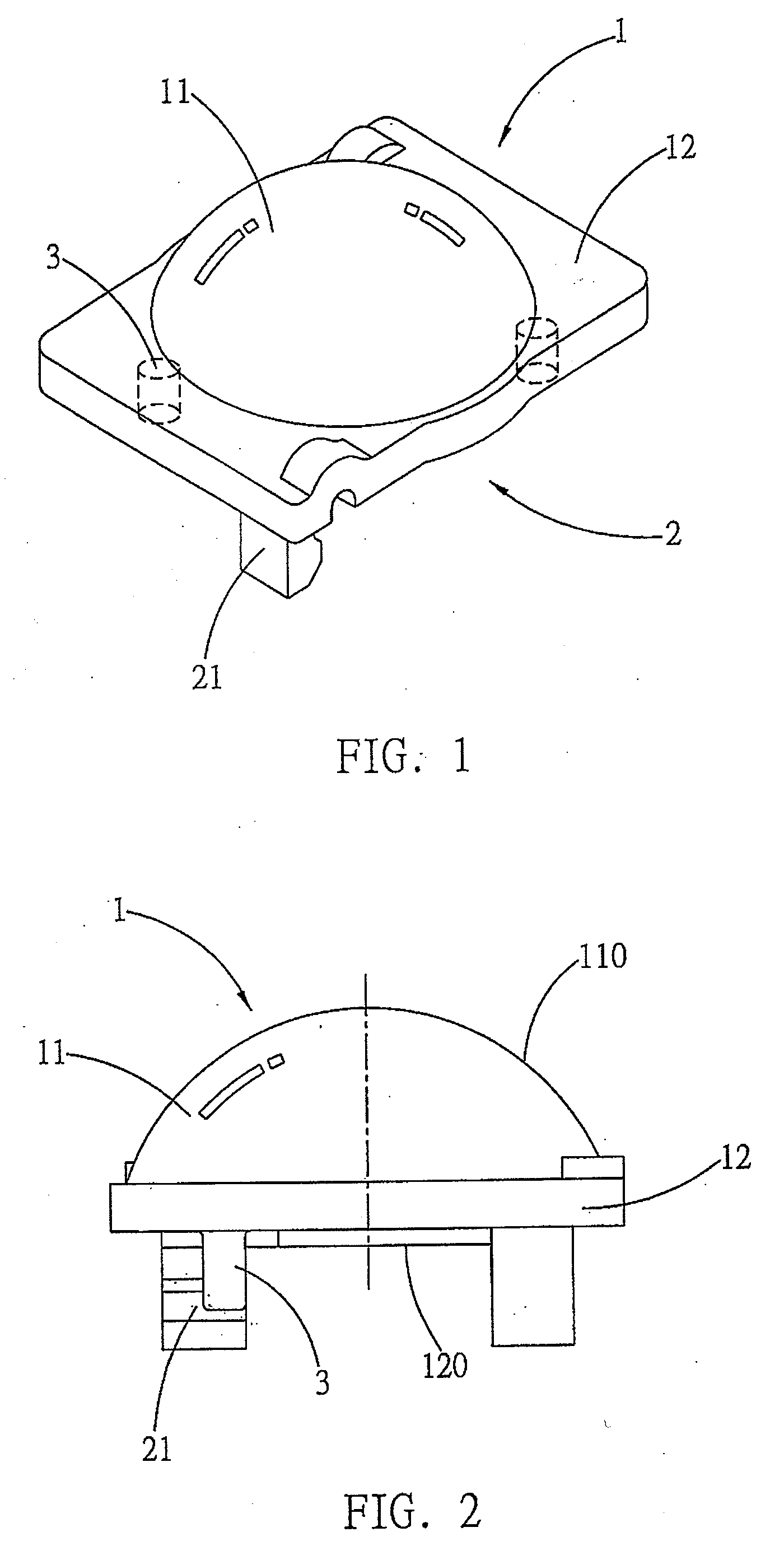 Integrated structure for optical refractor