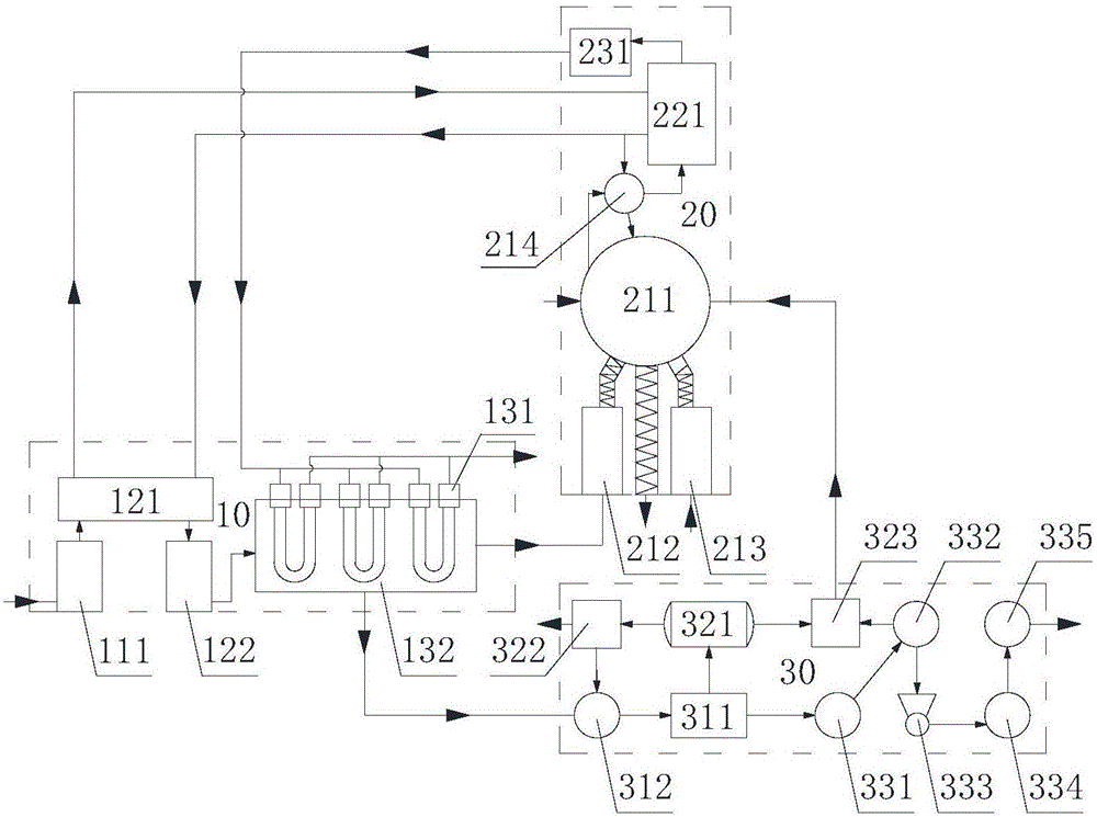 Skid-mounted oil sludge pyrolysis treatment system and application thereof