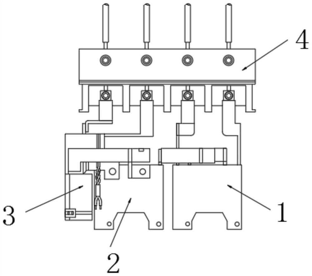 Three-in and one-out phase-change switch