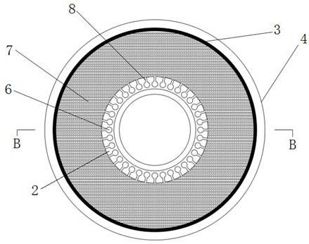 Efficient suction and drainage pipes for the interior of rock and soil