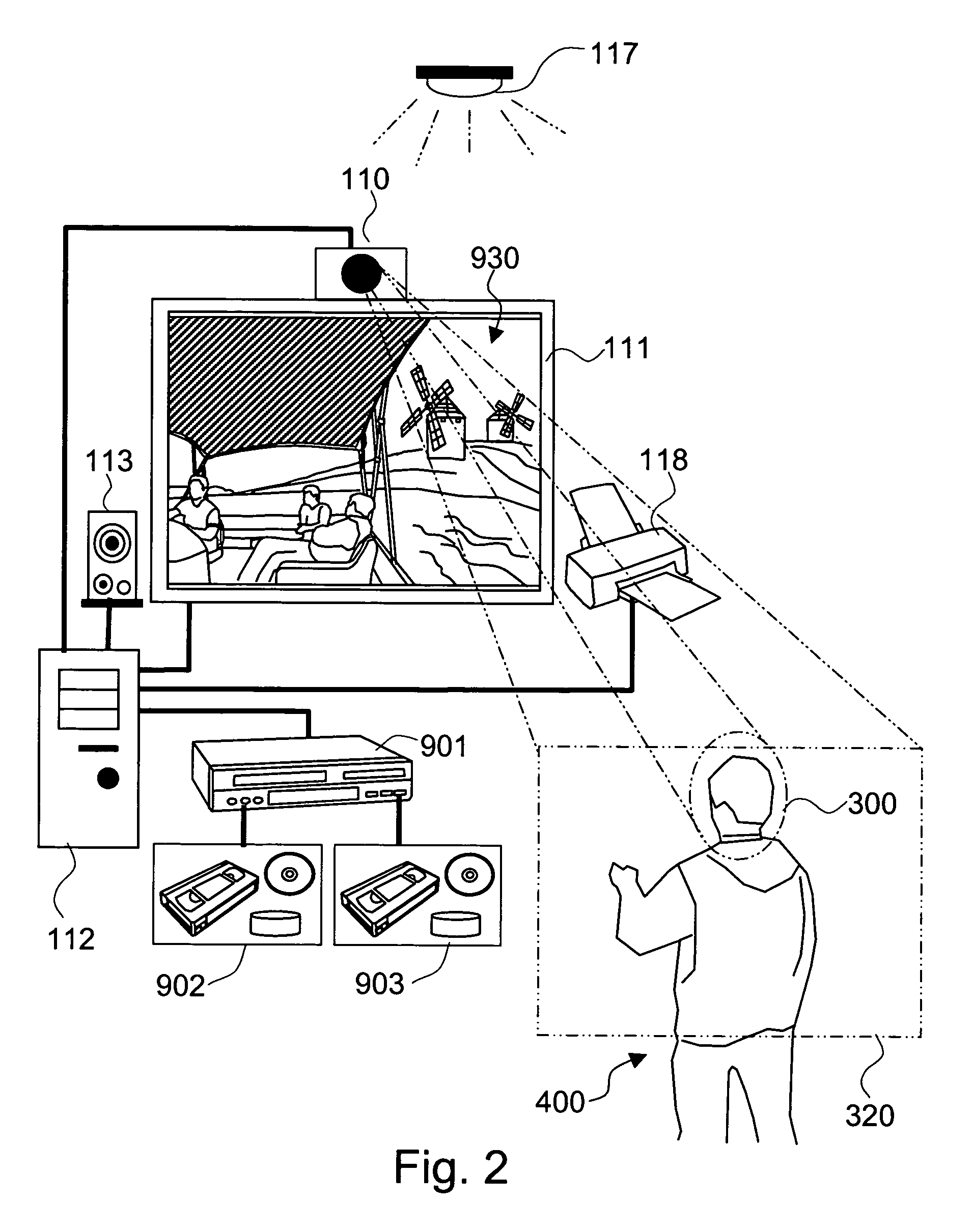 Method and system for immersing face images into a video sequence
