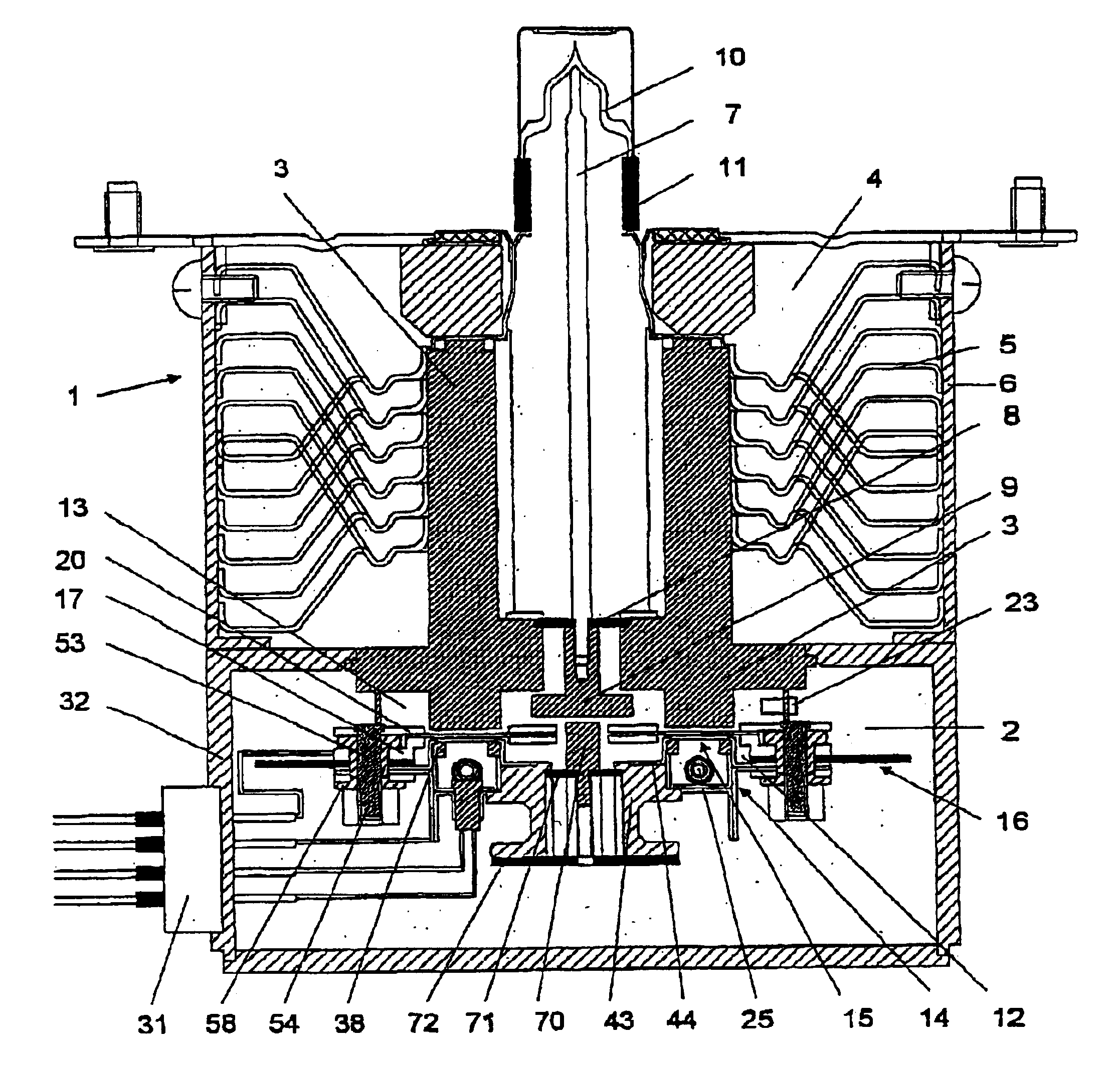 Device for producing high frequency microwaves