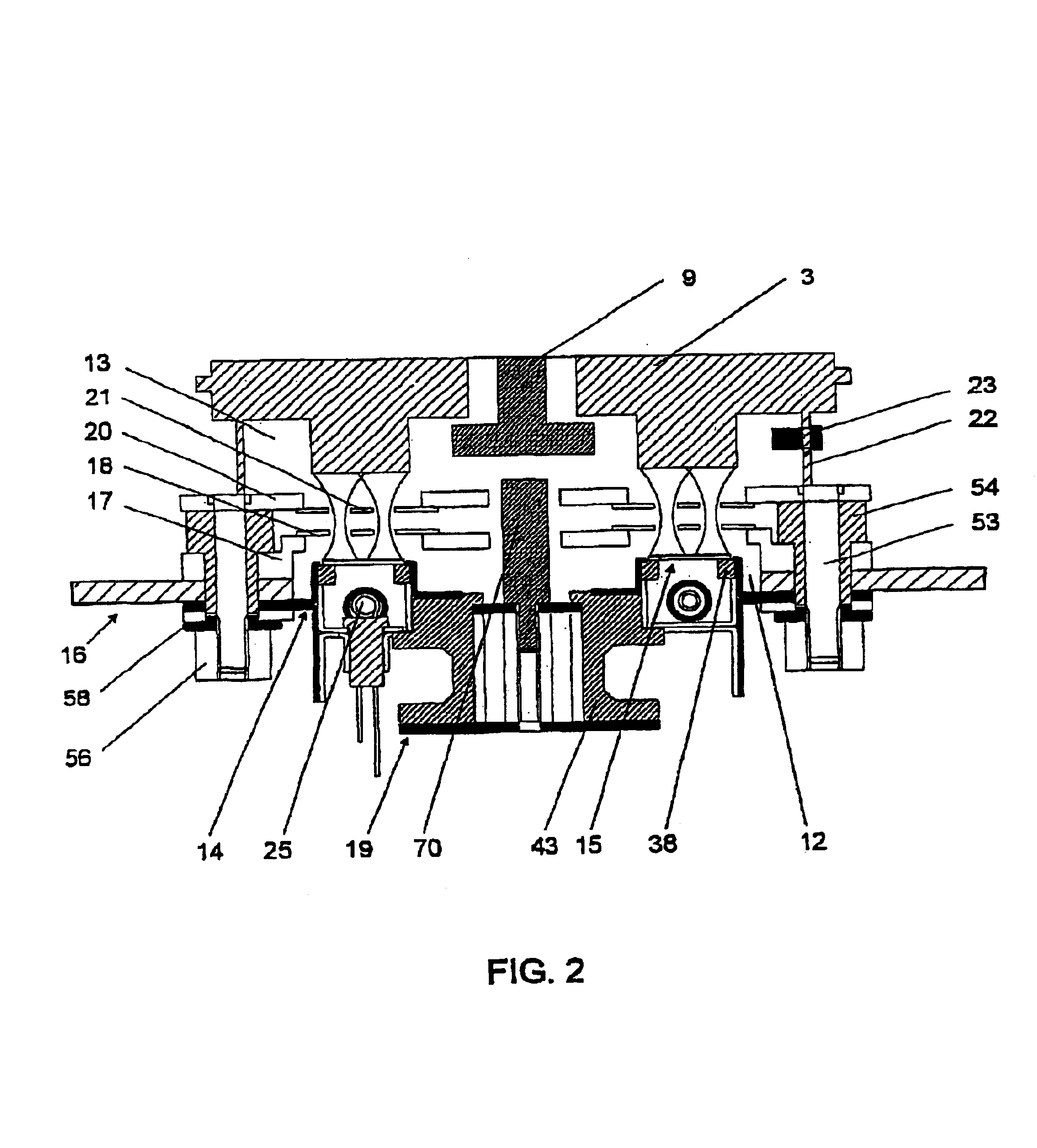 Device for producing high frequency microwaves