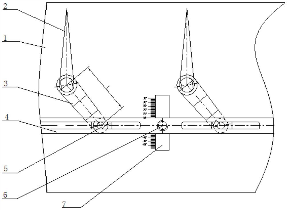 Stator blade angle adjusting mechanism and stator casing structure with same
