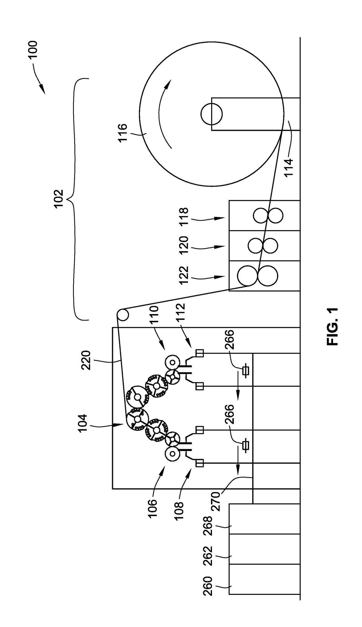 Web processing system with multiple folding arrangements fed by a single web handling arrangement