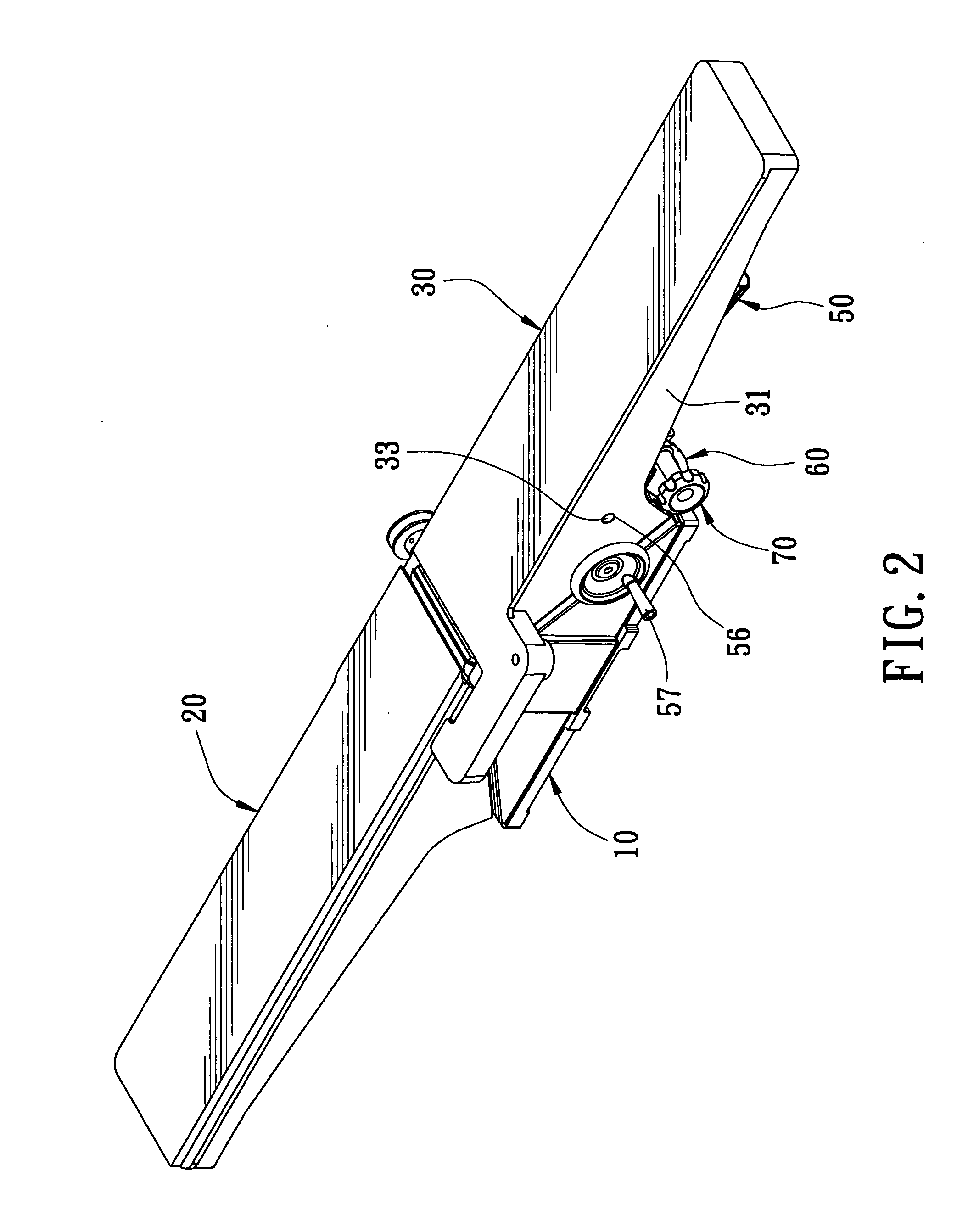 Swiftly and minutely adjusting device for a wood-planer working table