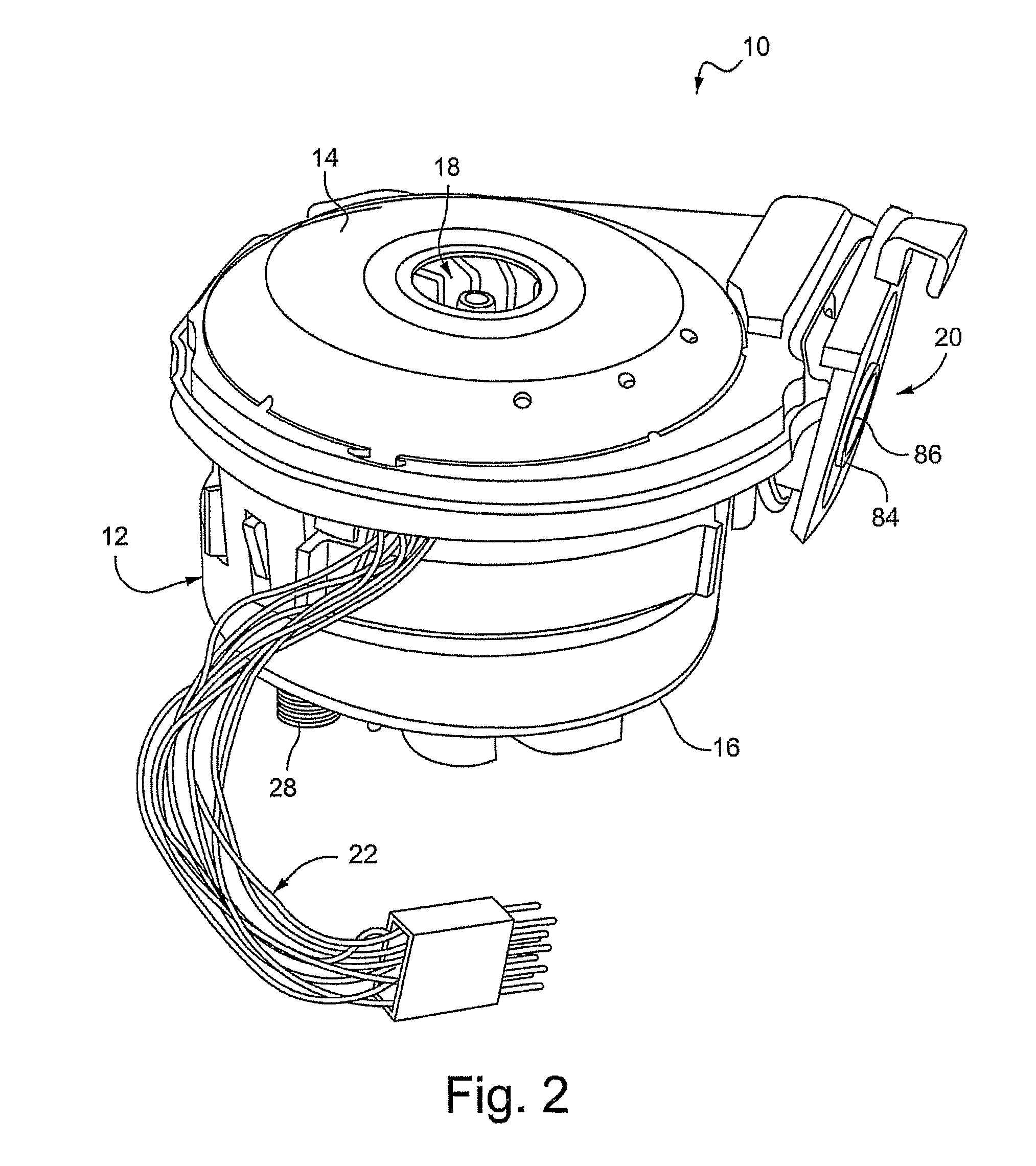 Single or multiple stage blower and nested volute(s) and or impeller(s) thereof