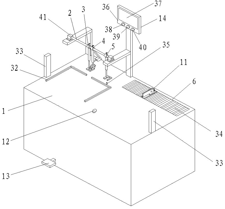 Garment automatic scribing and tape cutting device