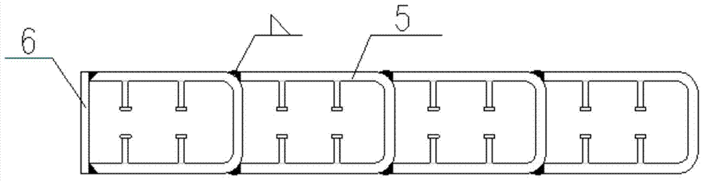 Cross-shaped steel pipe bundle combining structure
